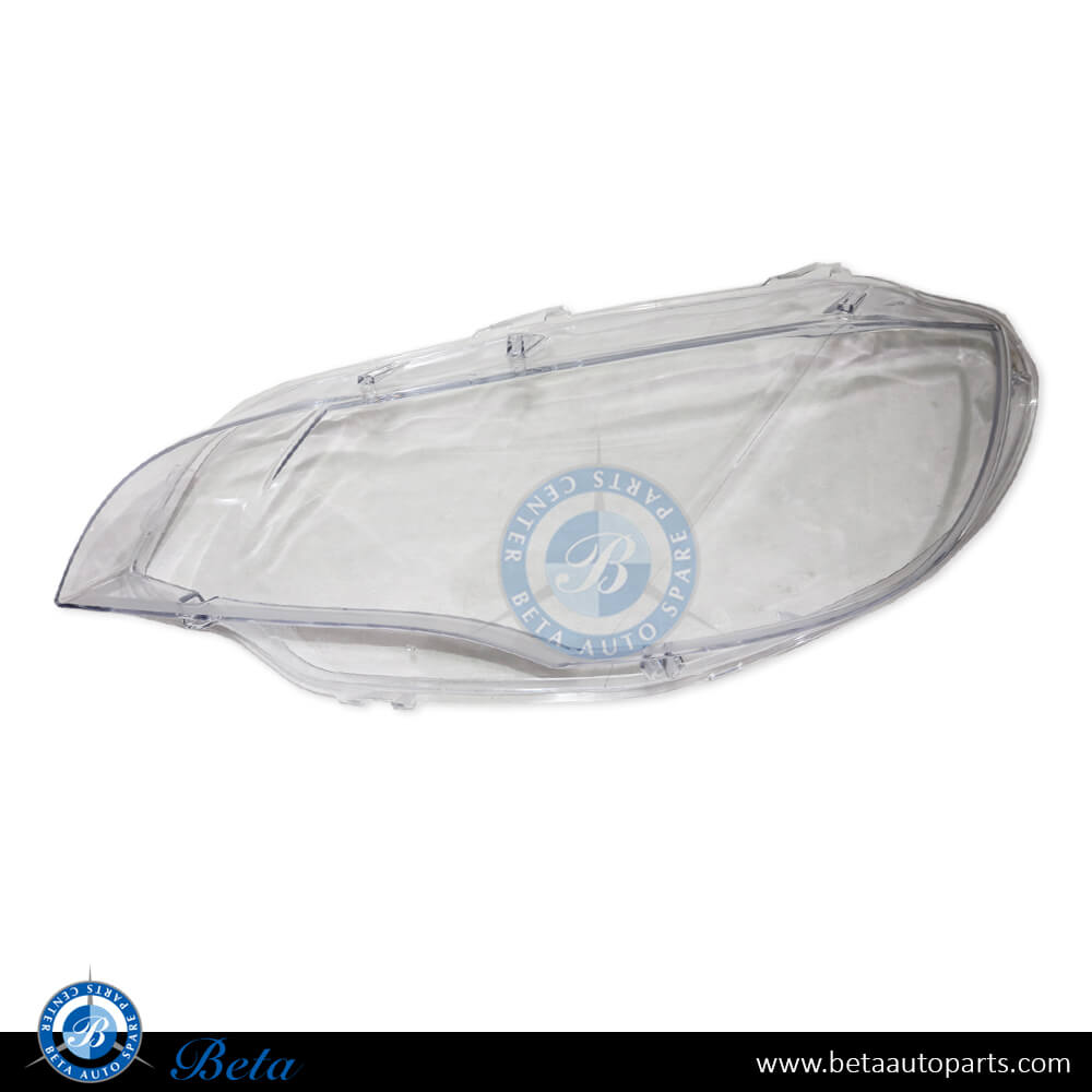 Left Side Headlamp Lens for BMW X6 E71 2008-2014 models, Part Number 63117287013 Left Side Headlamp Lens for BMW X6 E71 2008-2014 models, Part Number 63117287013
